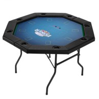 VEVOR Poker stol za 8 igrača osmerokutni, crni