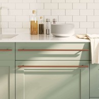 Ručke za ormarić 5 kom 480 mm, brončane