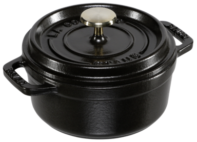 STAUB Lonac Cocotte 12 cm, lijevano željezo, crni