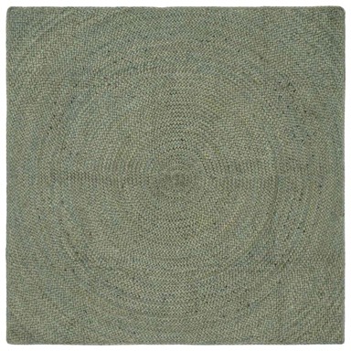 Tepih za područje, 120 x 120 cm, juta, maslinastozelena