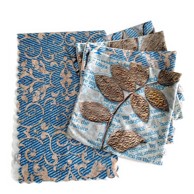 MILA HOME Set od 4 jastučnice i nadstolnjaka