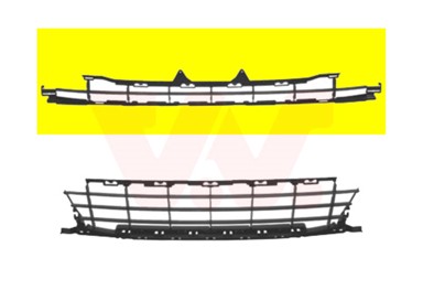 VAN WEZEL Maska branika Peugeot 207 -09 Sport, crna, prednja gornja