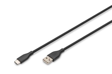 USB-A na USB-C kabel 60 W 2 m, crni