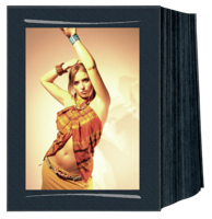 DAIBER Paspartu endless 13x18 linen, crna