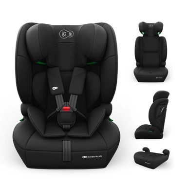 KINDERKRAFT Autosjedalica Comfort Up 2 Plus i-Size, 9-36 kg, 76-150 cm, bez Isofixa, crna