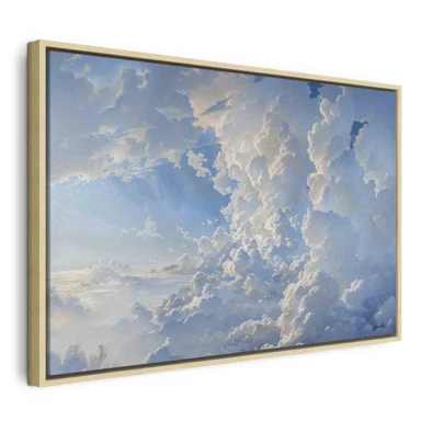Slika Sunce koje otkriva tajne oblaka, spektakularni prizori na nebu, 90x60 cm