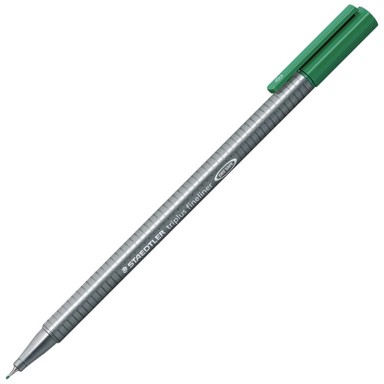 STAEDTLER Flomaster 334-5 fineliner triplus 0,3mm, zelena