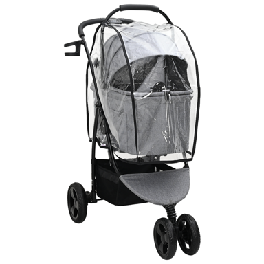 Sklopiva kolica za kućne ljubimce, 78×54×101 cm, siva