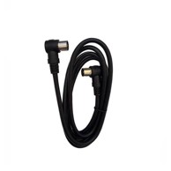 MAXCABLE Antenski koaksijalni produžni kabel APK25KC, kutni, 2.5 m, crni