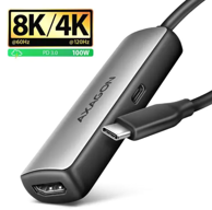 AXAGON Adapter, USB-C na HDMI 2.1, RVC-HI8KPD, rezolucija 8K 60 Hz, duljina 0,16 m