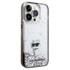 KARL LAGERFELD Maska Liquid Glitter Choupette, iPhone 14 Pro Max, prozirna