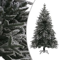 Božićno drvce sa snijegom zeleno 240 cm PVC i PE - 240 x 150 cm