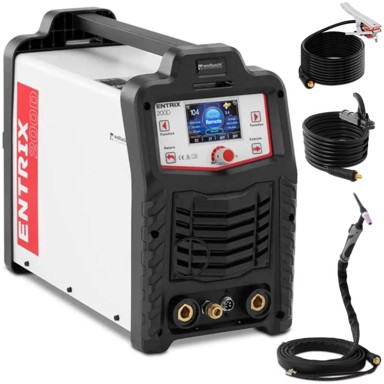 ENTRIX Aparat za zavarivanje TIG/MMA HF AC/DC Pulse, 200 A, digitalni