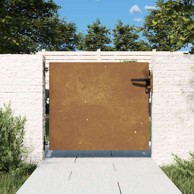 Dvorišna vrtna vrata 85 x 75 cm od čelika corten, 85 x 75 cm