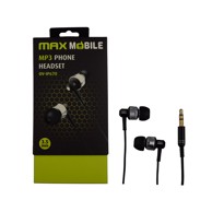 MAXMOBILE Slušalice MP3 OV-IP670, crne, in-ear