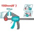 TOTAL Brza stolarska stega One-Stop Tools 150 mm, crvena