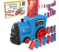 WOOPIE Električna lokomotiva za domino blokove s parom, 80 elemenata