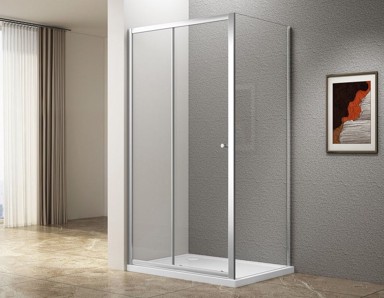 AQUALINE Tuš kabina UGGA, pravokutna, 1400 x 800 mm, prozirno staklo