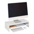 NORTHIX Stalak za monitor s policom, MDF, 50 cm, bijela