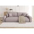 ROPEZ Svijetlo ružičasta sklopiva/s prostorom za odlaganje sofa od samta 234 cm Sara, 234x122x78 cm