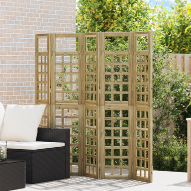 Vanjska zaštita privatnosti, 5 kom, 200 x 180 cm, smeđa