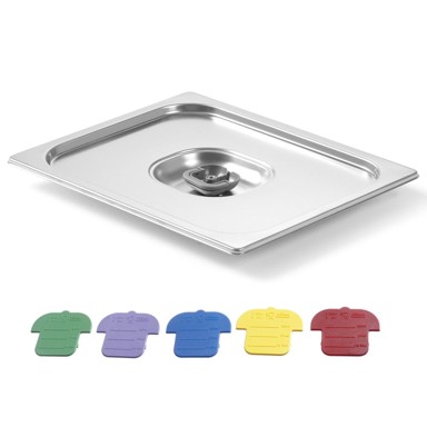 HENDI Poklopac za GN posudu s kopčama u boji HACCP GN 1/4 265 x 162 mm, nehrđajući čelik - 805244