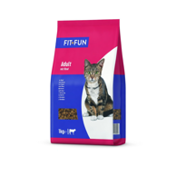 FIT+FUN Suha hrana za odrasle mačke Cat Adult s govedinom, 1 kg