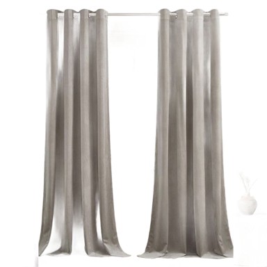 NIKCORP Termo baršunaste zavjese s prstenovima, 2 kom, 240x132 cm, sivo-smeđe