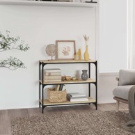 TV ormarić 80 x 33 x 70.5 cm konstruirano drvo i čelik, sonoma hrast