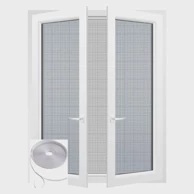 LUANCE Mrežica protiv komaraca 130x150 cm + samoljepljiva traka 560cmx0,7cm, bijela