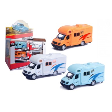 Metalni kamper, Die-cast, pull-back, 1:38
