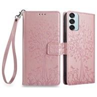 Preklopna maskica za Samsung Galaxy M15 5G, roza
