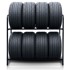 HUMBERG Stalak za gume, stalak za kotače, metalna polica za 8 guma, HM-386