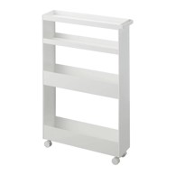 YAMAZAKI Mat bijela željezna kupaonska polica 48x80, 5 cm Tower 