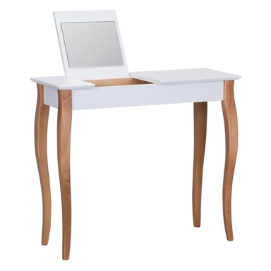 RAGABA Bijeli toaletni stolić sa zrcalom Dressing Table, duljine 85 cm