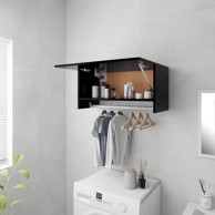 Ormar crni 70 x 32,5 x 35 cm od iverice