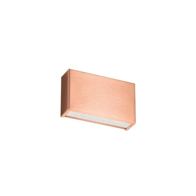Zidna svjetiljka Box, IP40 540 lm 3000 K, bakrena
