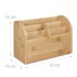 NORTHIX Organizator za stol, 5 pretinaca, 30x15x10 cm, bambus