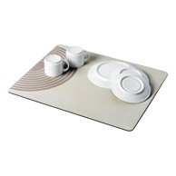 WENKO Bež gumena podloga za ocjeđivanje posuđa 50x40 cm Dima