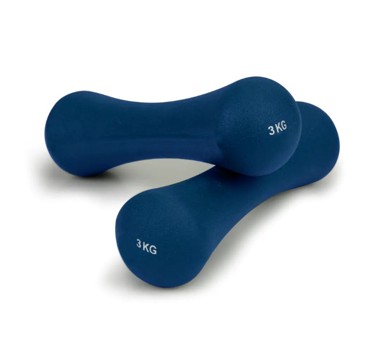 MODERNHOME Bučice za vježbanje, neopren, 2x3 kg, tamnoplave
