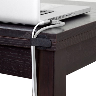 LABEL THE CABLE Čičak traka zidna, 50 kom, crna/bijela