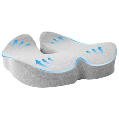 Jastuk s jastukom 50x43x10 cm pamuk, svijetlo sivi