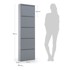 KAVE HOME Sivi metalni cipelar s 5 preklopnih ladica Rox