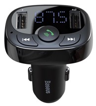 BASEUS FM Transmiter T-TYPE S-09A, crni