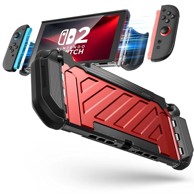SUPCASE Unicorn Beetle Pro etui za Nintendo Switch 2, crveno-crni