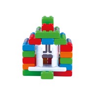 MARIOINEX Set Junior kockica, s prozorima i vratima, 40 kom