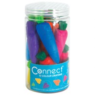 CONNECT Voštane boje u čaši Mrkvice, 12 boja