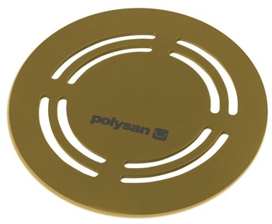 POLYSAN Flexia pokrov sifona, okrugli, mat zlatni
