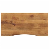 Ploča za radni stol zaobljena 110 × 50 × 2,5 cm, drvo mango