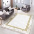 MILA HOME Tepih u bijelo-zlatnoj boji 80x150 cm 